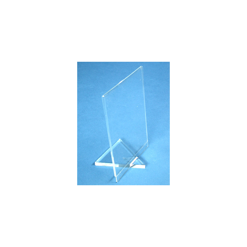 Porte-étiquette plexi embase triangle # VPE0301
