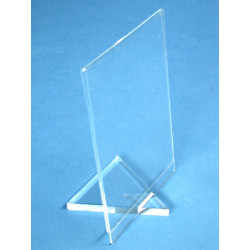 Porte-étiquette plexi embase triangle # VPE0301