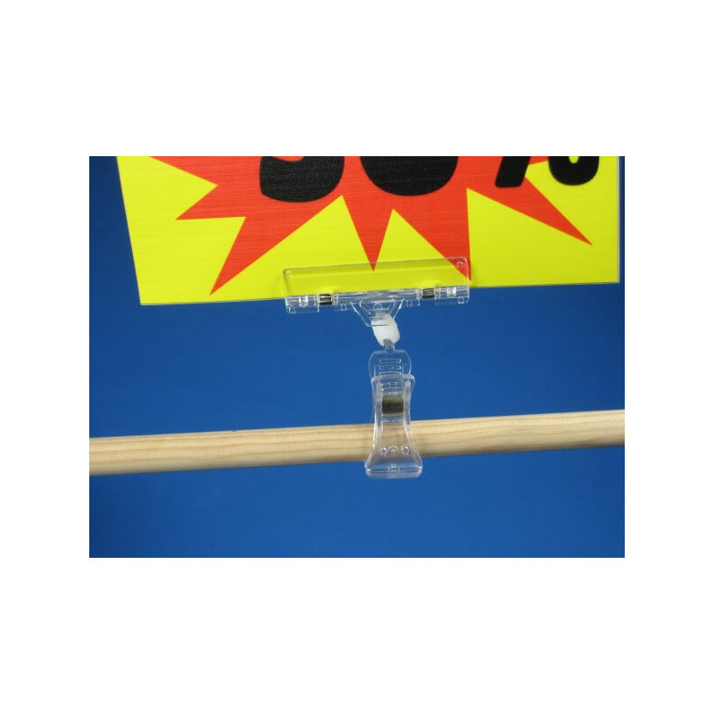 Pinces double porte-étiquette articulée pour tube # VAC3621