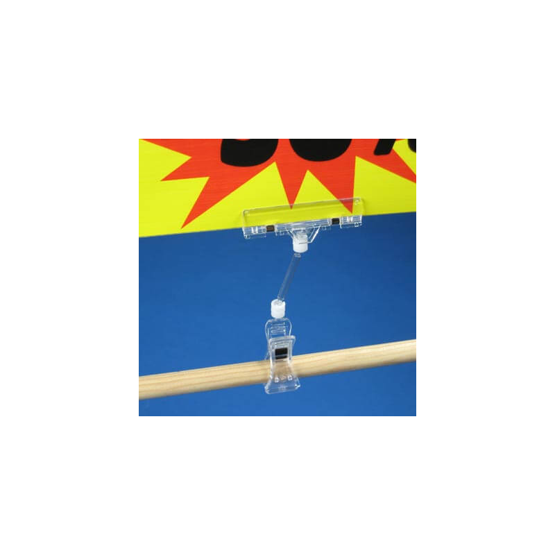 Pinces doubles + tiges porte-étiquette articulées pour tube # VAC3623