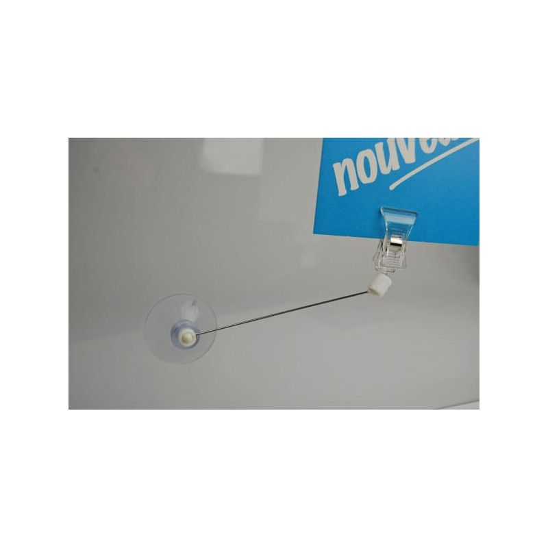 Pince articulée sur tige + ventouse #VAC3641