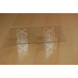 Table plexi 2 pieds Imbric # VMB8021