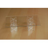 Table plexi 2 pieds Imbric # VMB8021