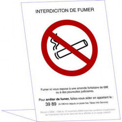 Panneau Chevalet : Interdiction de fumer # VDP1061