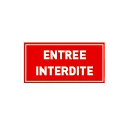 Panneau Entrée interdite # VDP1111