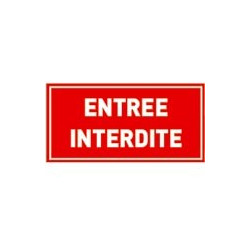 Panneau Entrée interdite # VDP1111