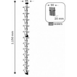 Grille MKL12/90 pour porte-cartes PK41, PK31, GK41 # FCP143000871EF