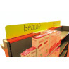 panneau fronton signalétique pour gondole magasin  # VSP1081