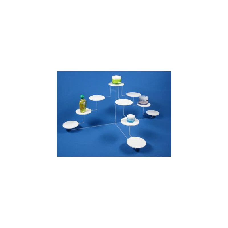 présentoir podium produits  forme gradin 3 faces  # VPP3131