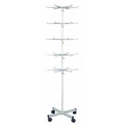 Présentoir rotatif Turniké® sur pied 5 niveaux # VPP1321 Présentoir rotatif Turniké® sur pied 5 niveaux # VPP1321