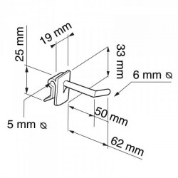 Broche à insérer dans plv rainant # VAB0021