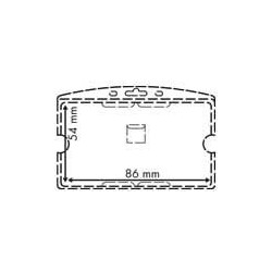 Porte-carte moulé # VAC0156