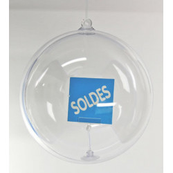 Boule transparente à suspendre