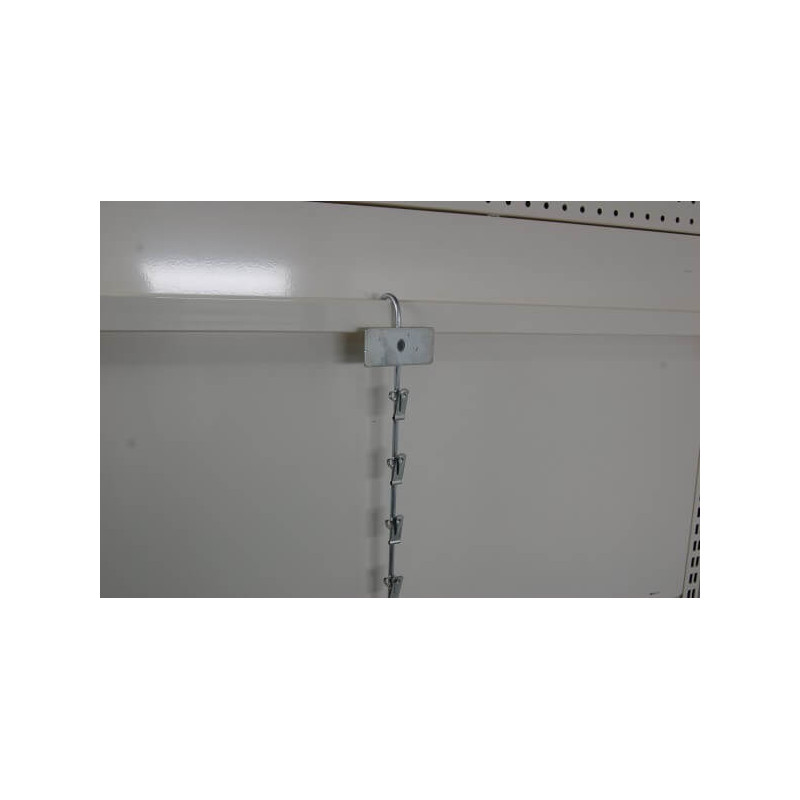 Bande métal avec tétière 12 attaches # VAC4351