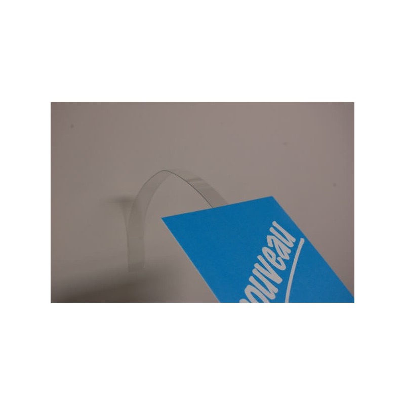 Wobbler PET transparent droit # VAC3501