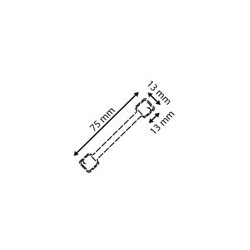 Twinstick alu 75mm # VAC3515