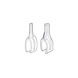 Clip pour tubes ovales # VPE0634 Clip pour tubes ovales # VPE0634