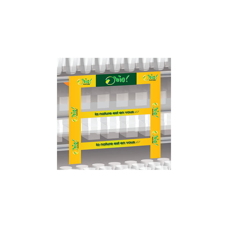 PLV d'habillage de linéaire portique "échelle" tablette # VFP1231