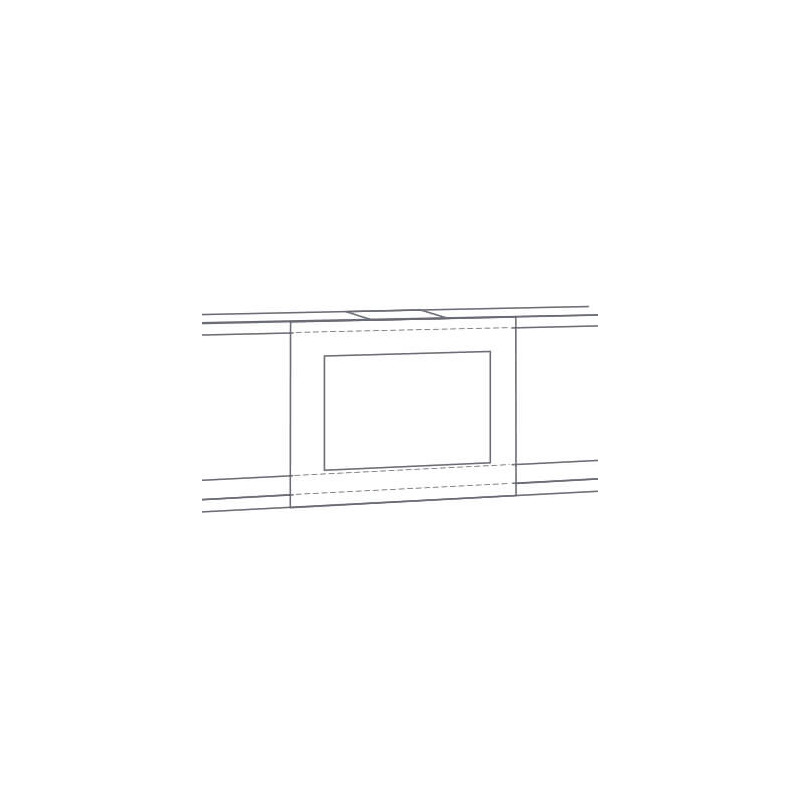 PLV d'habillage de linéaire fenêtre à suspendre standard # VFP0211