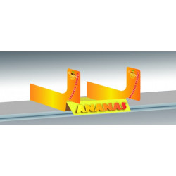 PLV bac avant inclinée joues rectangles pour tbalette de linéaire # VSR2141