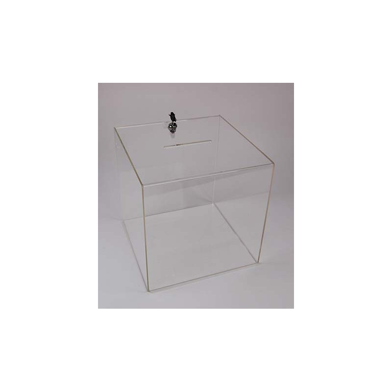 urne plexi serrure transparente # VPB0282