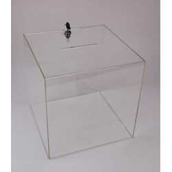 urne plexi serrure transparente # VPB0282