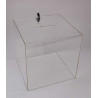 urne plexi serrure transparente # VPB0282