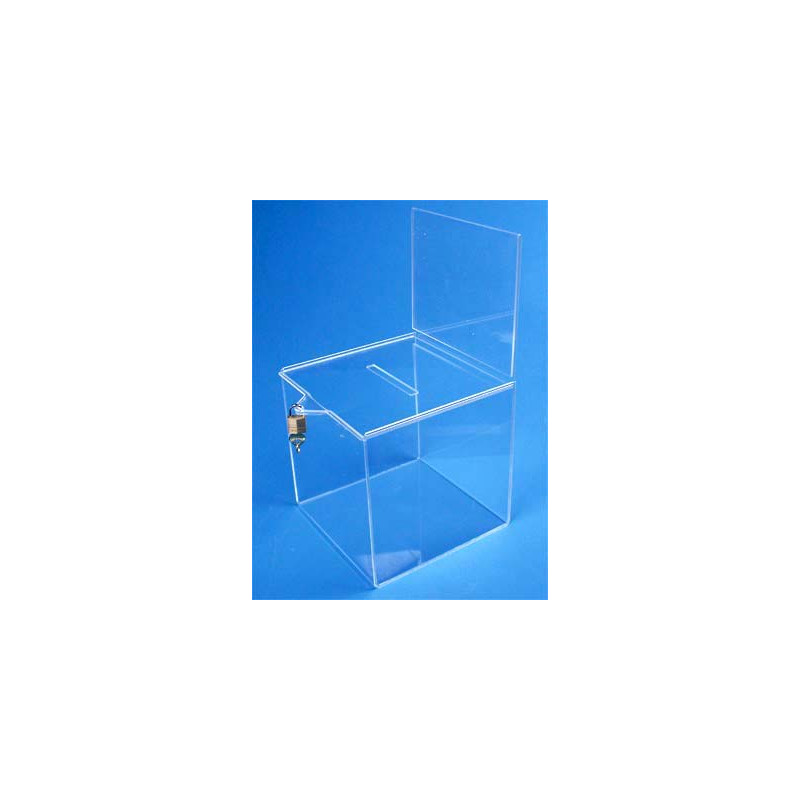 urne plexi acrylique transparente fermeture cadenas - SIGMA