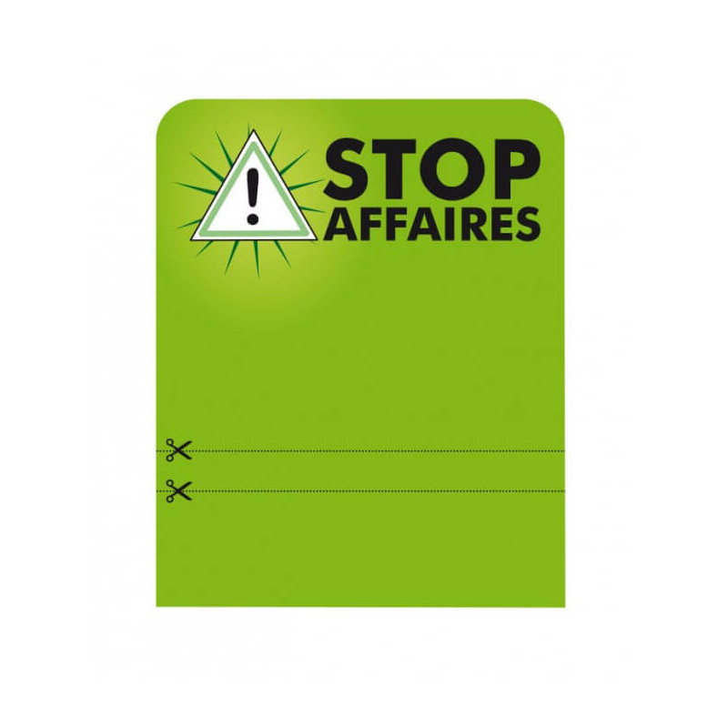 Stop Rayon frontaux pour réglette STOP AFFAIRES # VSR0621