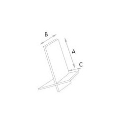 support porte telephone plexi forme incliné transat standard # VPP0047