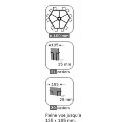 Porte-cartes format classique KK51, grilles fixes # FCP113012162