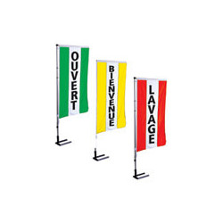 drapeau publicitaire texte occasion ,ouvert, soldes, bienvenue   # PV0051