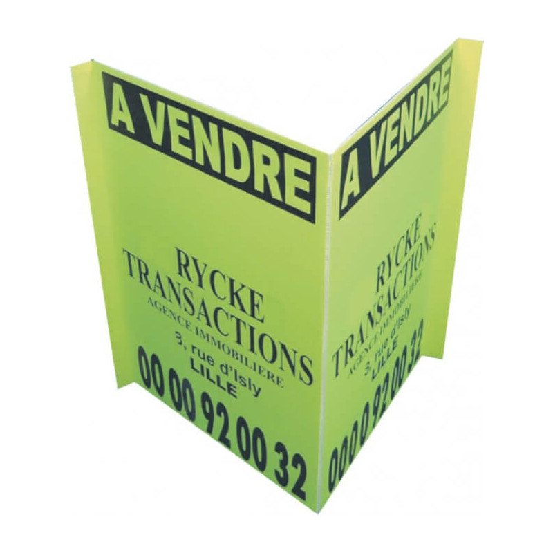 impression panneau immobilier drapeau # PI0211