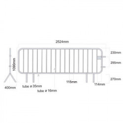 barrière de protection anti emeute  # MU2213