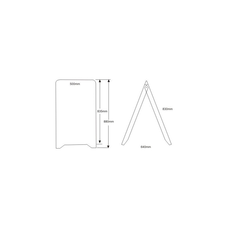 stop trottoir pliable en plastique  # MU0163