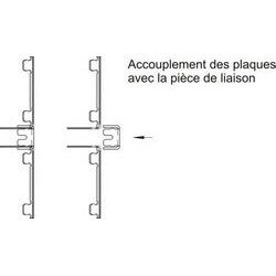 Pièce de liaison pour plaques ONYX et TOPAZE # DP2800