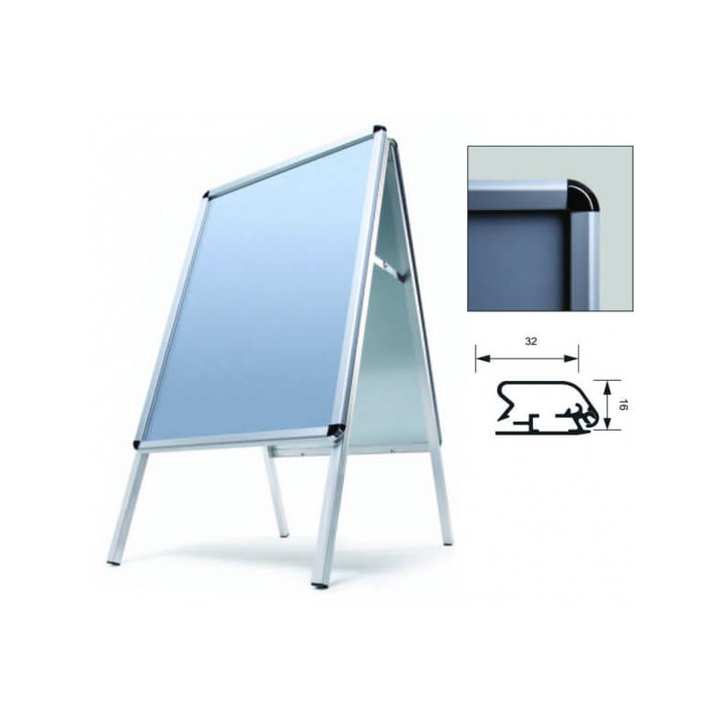 chevalet porte affiche de sol cadre a clip  # PE6211