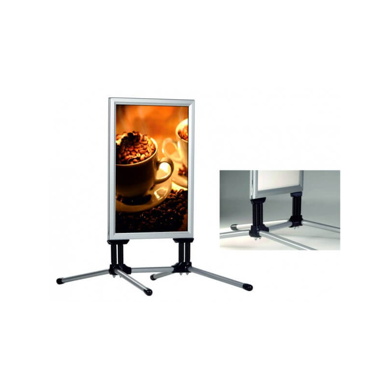 porte affiche sur ressort pied tube # MU0102 porte affiche sur ressort pied tube # MU0102