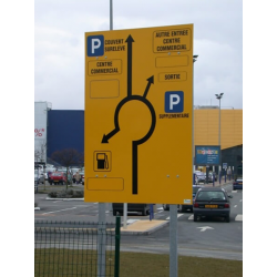 Panneau publicitaire et de signaletique sur mesure en aludibond 3mm personnalisé