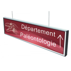 signalétique suspendue d'intérieur