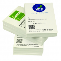 Impression carte de visite, flyers et affiche de chez Sigma Signalétique