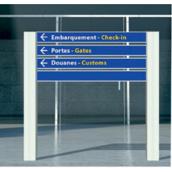 signalétique bi-mats en kit complet