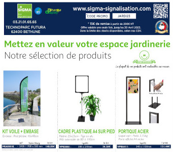 image mailing PLV jardinerie