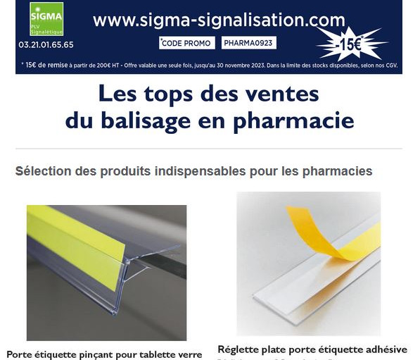 image mailing PLV pharmacie