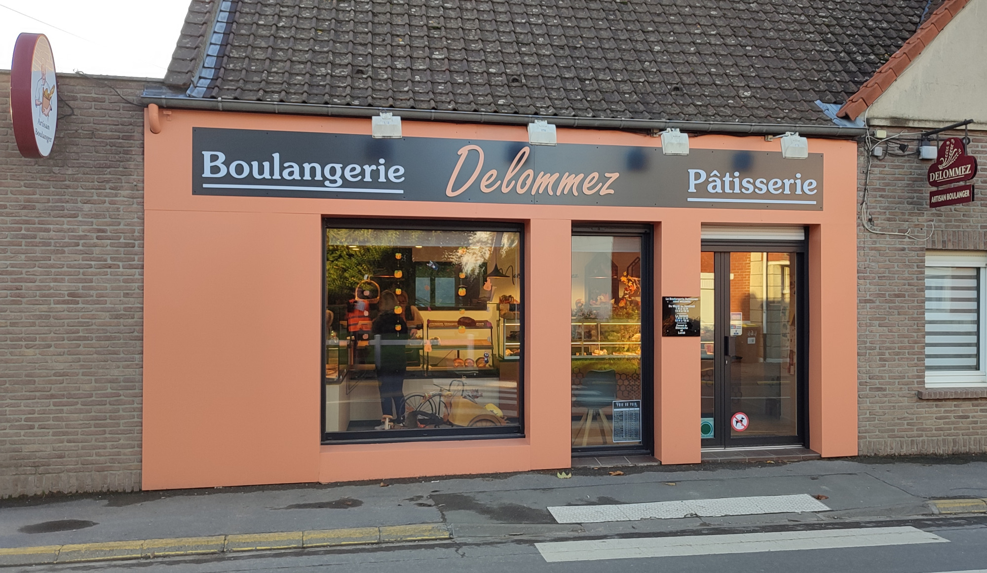 enseigne publicitaire de boulangerie