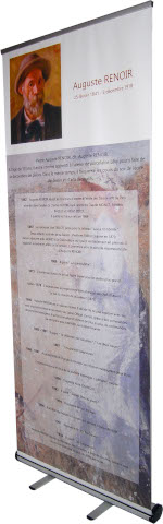 Roll UP imprimé pour un musée