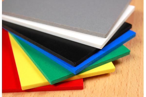 plaque de PVC multi-couleurs