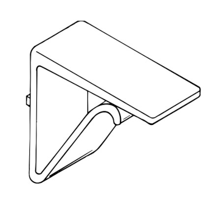 fixation support d'étiquette en pince